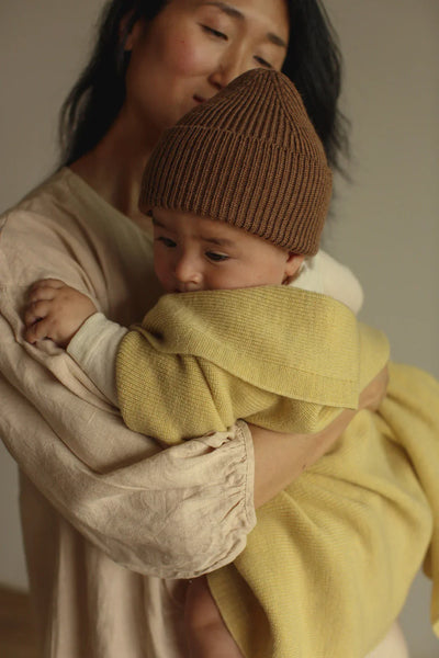 Hvid - Deken 70 x 95 cm Felix | Light Yellow