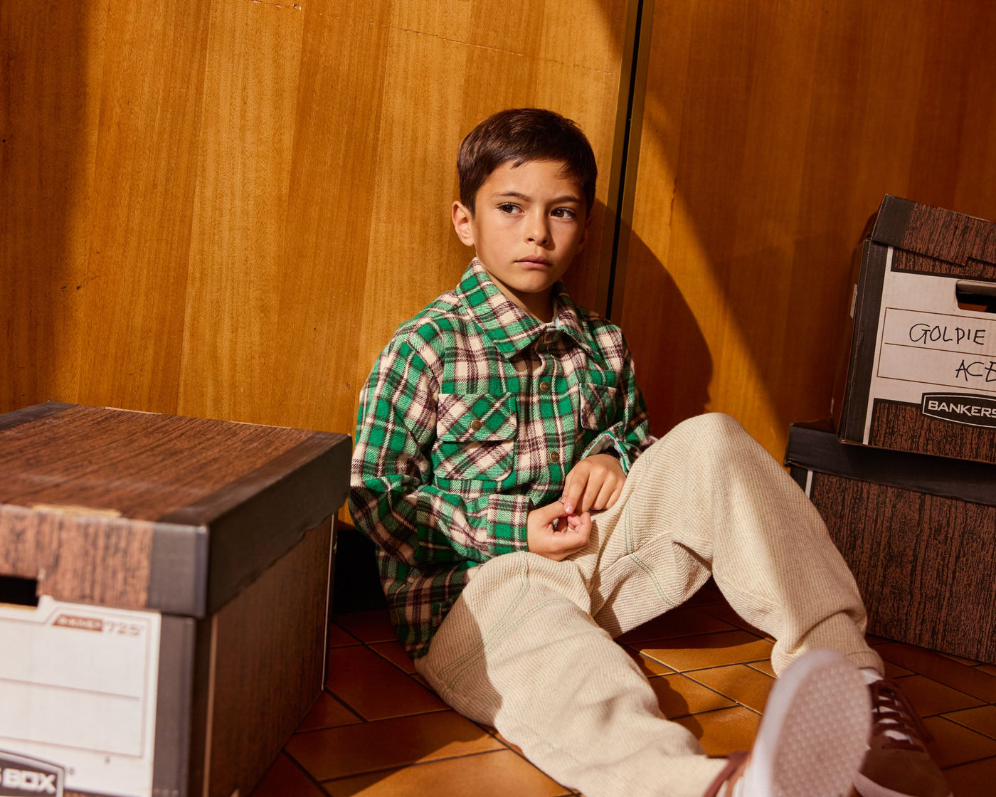 Goldie + Ace - Broek Drew Embroidered Pocket | Sand