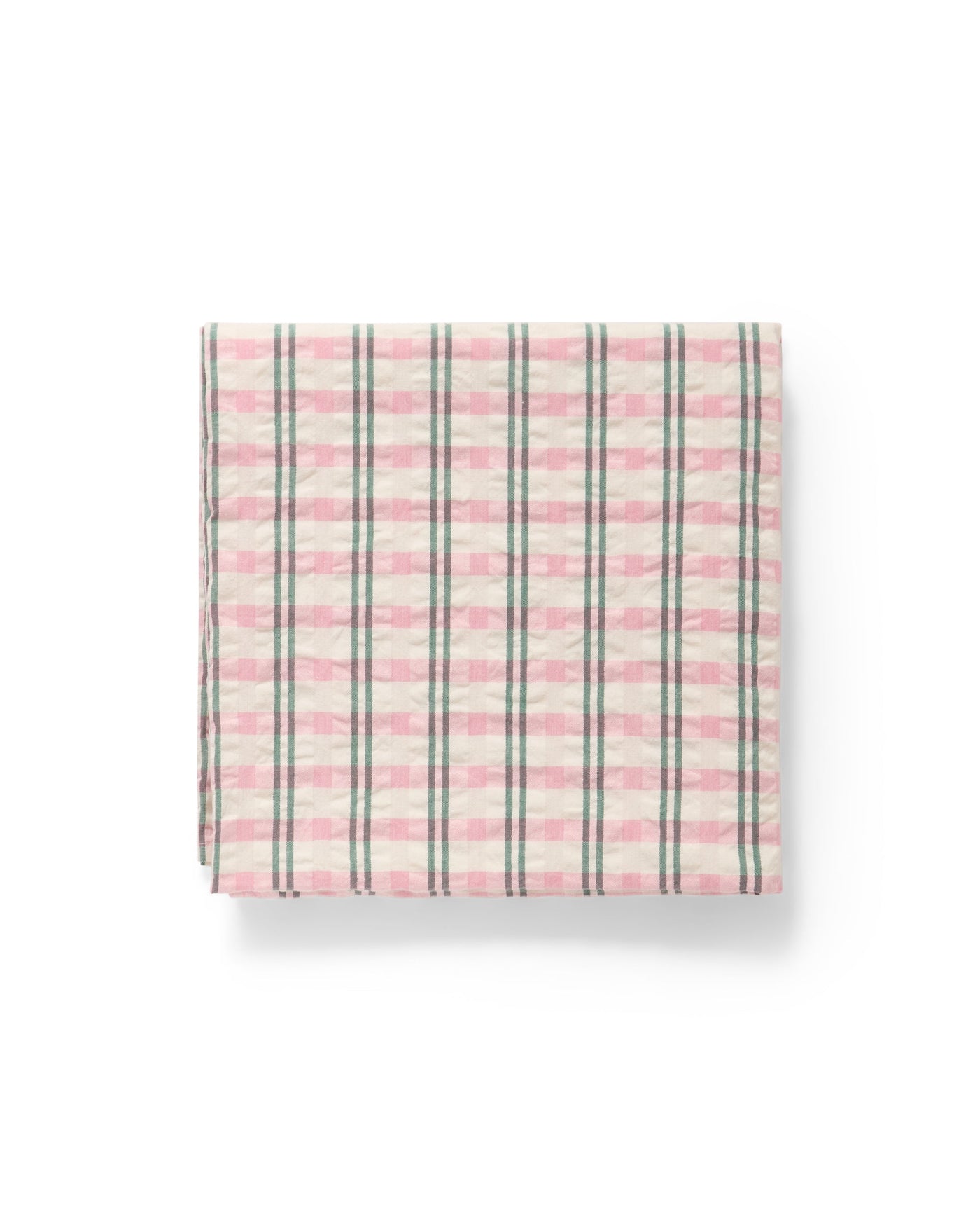 Tetradoek 110 x 110 cm Check Carnation Seersucker