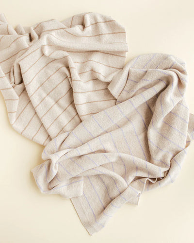 Hvid - Deken 70 x 100 cm Harry | Cream / Lilac