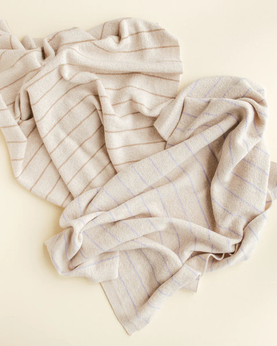 Hvid - Deken 70 x 100 cm Harry | Cream / Lilac