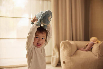Jollein - Knuffel Roarsome | Dino Grijs Blauw