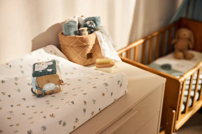 Jollein - Activiteitenkubus On The Go | Sea Green & Biscuit