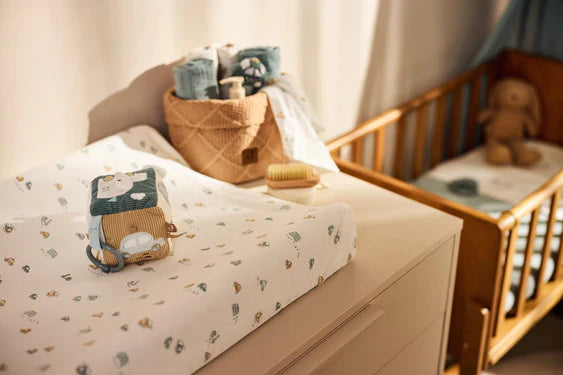 Jollein - Activiteitenkubus On The Go | Sea Green & Biscuit