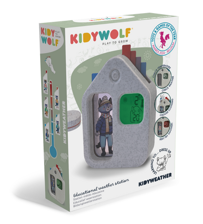 Kidywolf - Weerstation Kidyweather White | Educatief Weerstation voor Kinderen