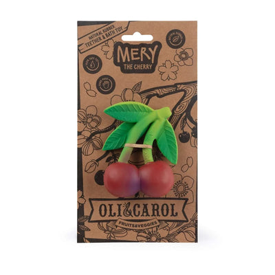 Oli & Carol - Bijtspeeltje & Badspeeltje Mery Cherry | Natuurlijk Rubber