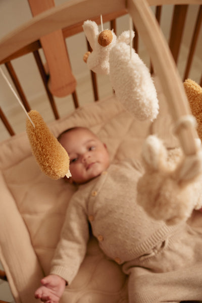 Little Dutch - Houten Muziekmobiel Newborn Naturals | Natuurlijke Tinten
