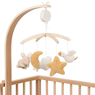 Little Dutch - Houten Muziekmobiel Newborn Naturals | Natuurlijke Tinten
