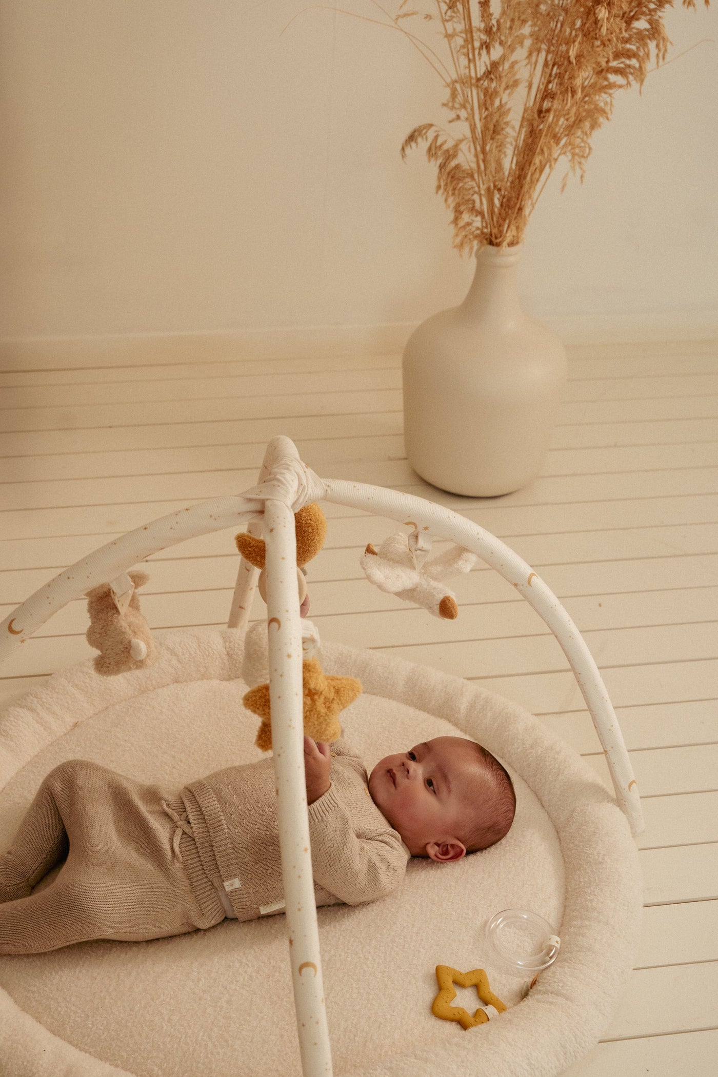 Little Dutch - Speeltapijt Newborn Naturals | Zacht Activiteitenkleed