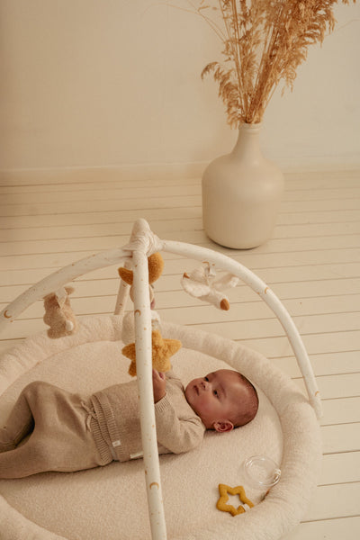 Little Dutch - Speeltapijt Newborn Naturals | Zacht Activiteitenkleed