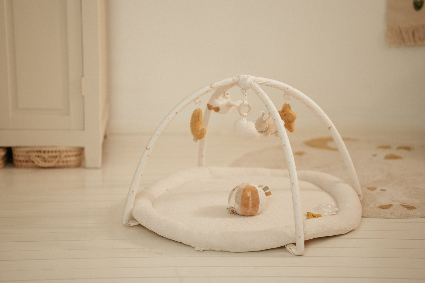 Little Dutch - Speeltapijt Newborn Naturals | Zacht Activiteitenkleed