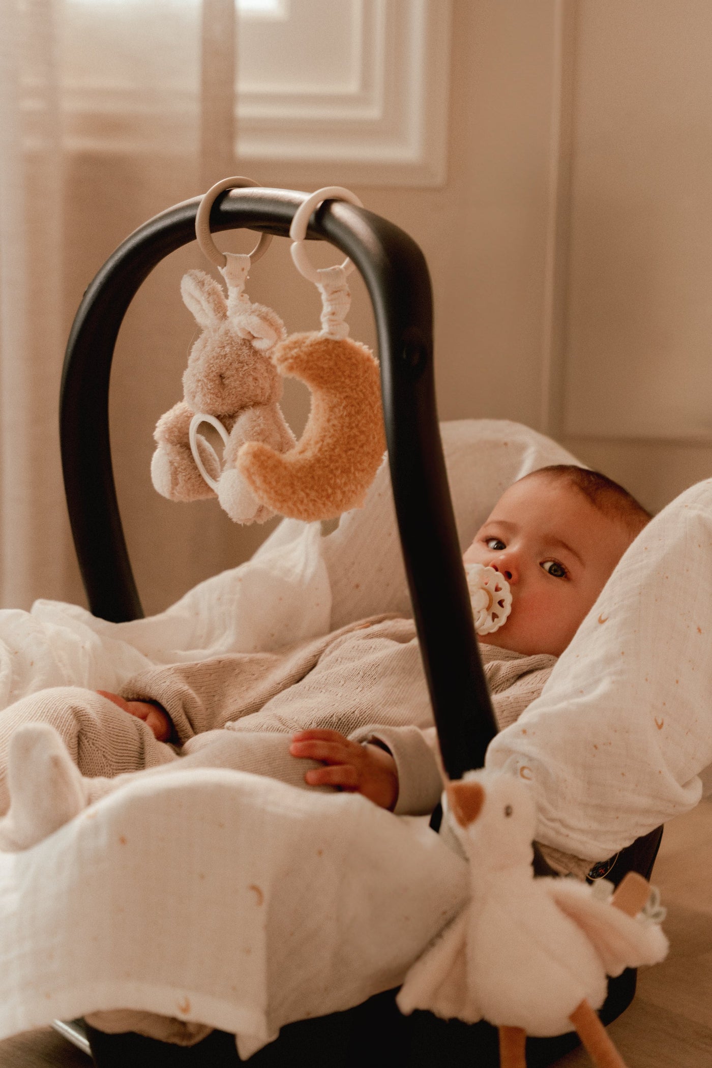 Little Dutch - Activiteitenhangers Newborn Naturals | Set Figuren