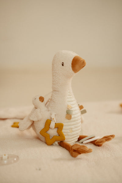 Little Dutch - Activiteitenknuffel Little Goose | Ontdek & Knuffel
