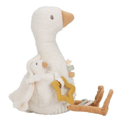 Little Dutch - Activiteitenknuffel Little Goose | Ontdek & Knuffel