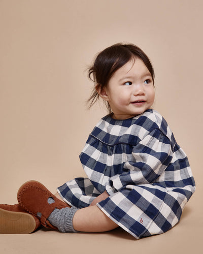 Búho - Jurk Baby Gingham Navy