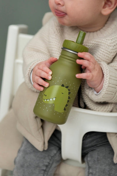 Trixie - Drinkfles Mr. Dino 350 ml | Roestvrij Staal
