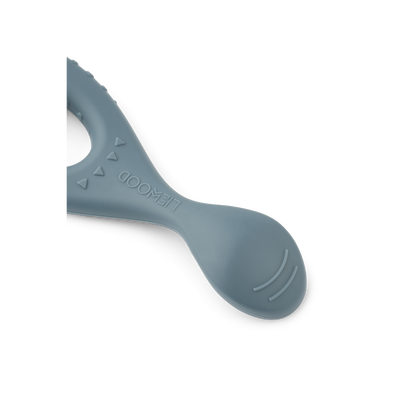 Liewood - Silicone Lepel Liva (4 stuks) | Whale Blue Multi Mix