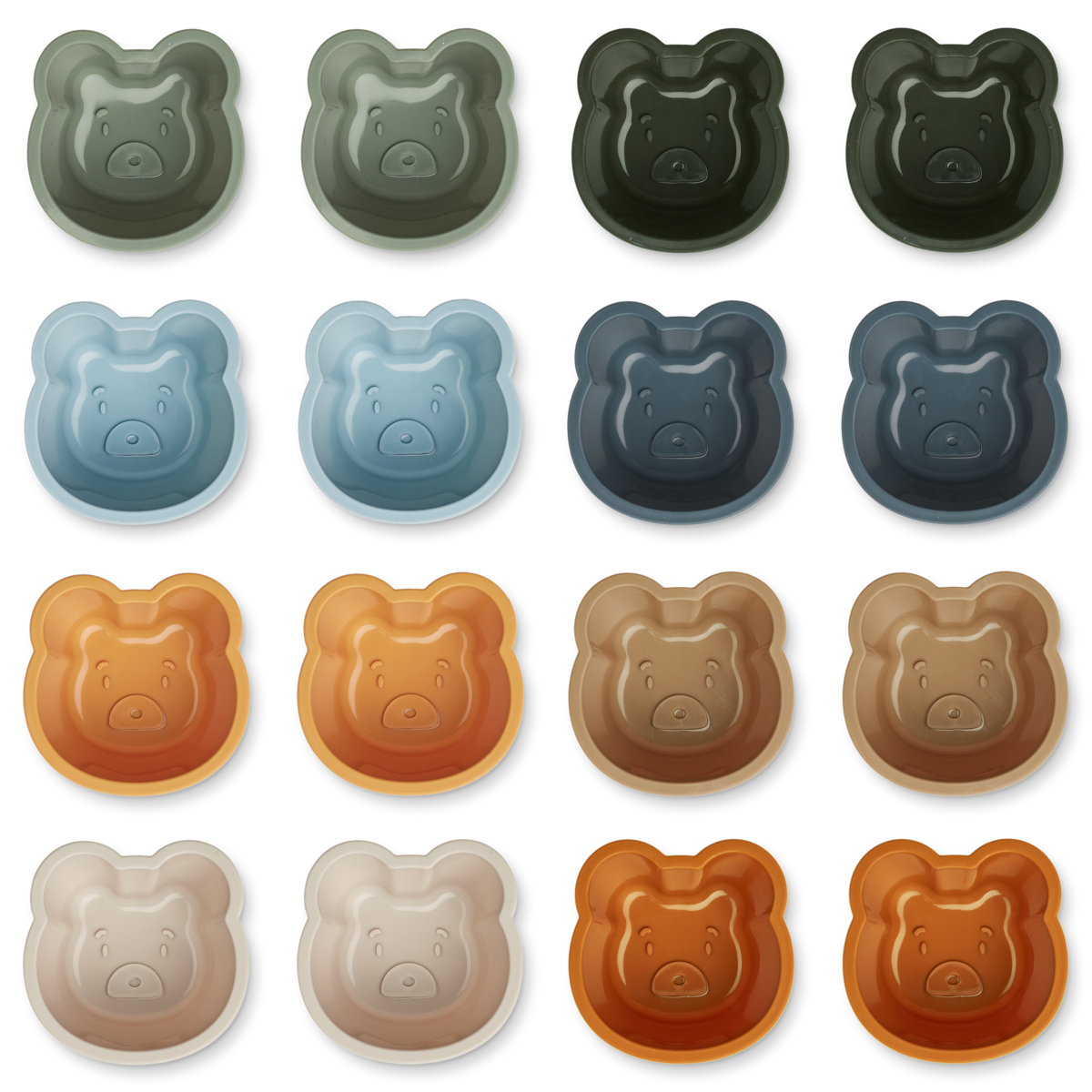 Cupcakevormen Tilo Mr Bear Faune Green Multi Mix