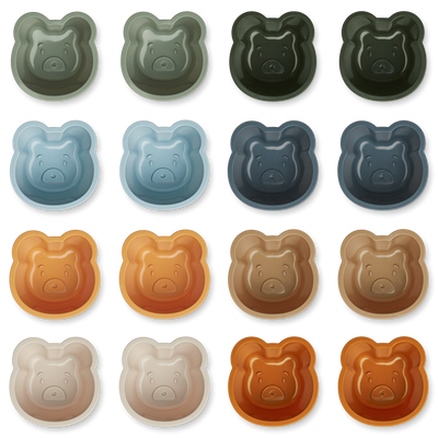 Cupcakevormen Tilo Mr Bear Faune Green Multi Mix