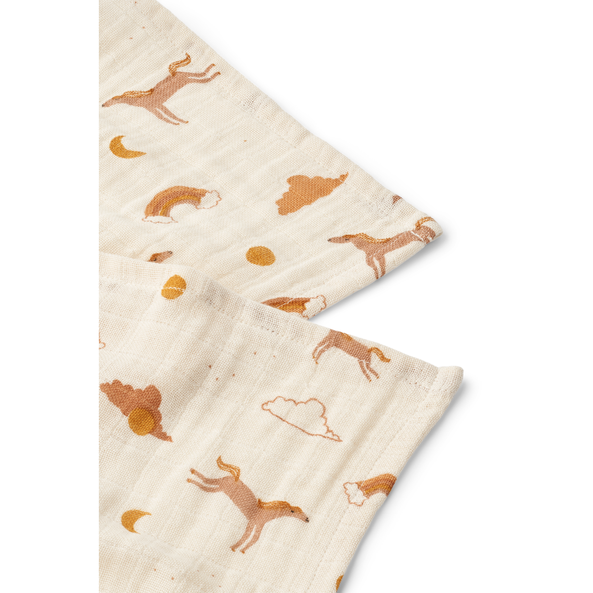 Liewood - Tetradoek Lewis 65 x 65 cm (2 stuks) | Dream Ecru