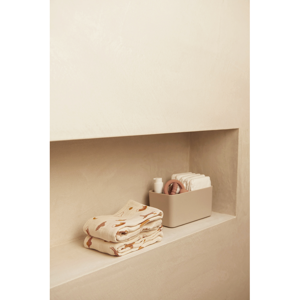 Liewood - Tetradoek Lewis 65 x 65 cm (2 stuks) | Dream Ecru