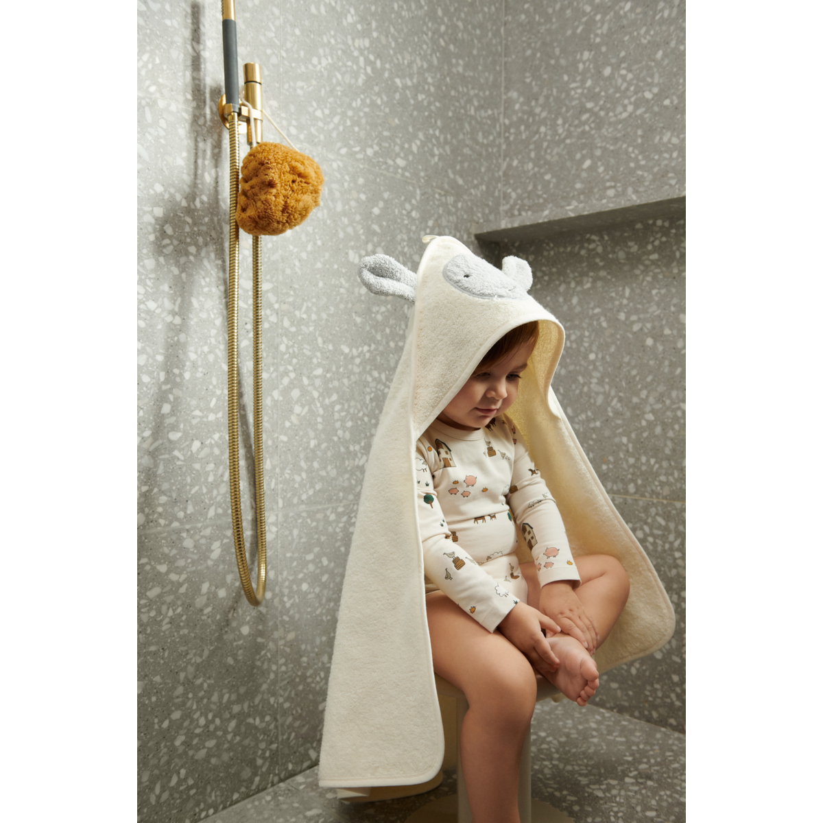 Liewood - Badcape Albert Sheep | Creme De La Creme