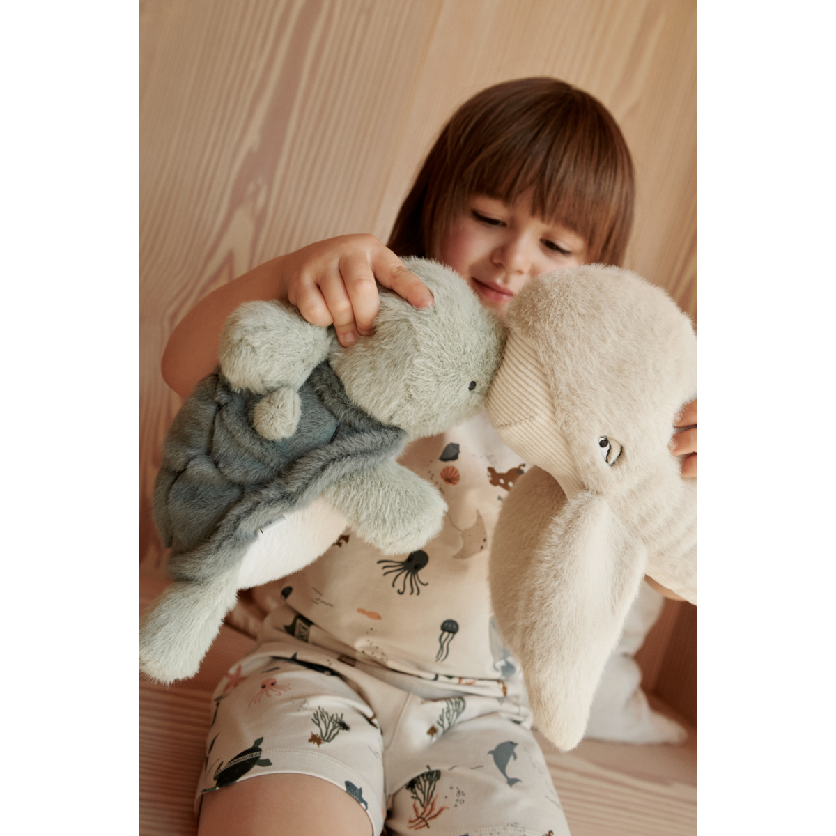 Liewood - Knuffel Berto + Baby Turtle Teddy | Faune Green