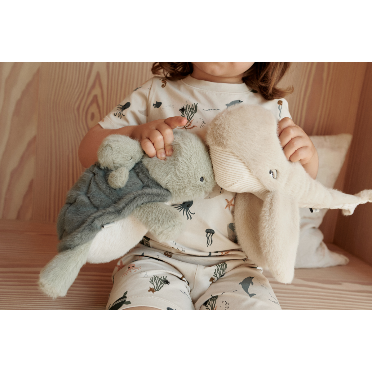Liewood - Knuffel Berto + Baby Turtle Teddy | Faune Green
