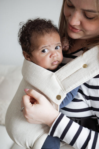 Monkose - Heiwa Linen Oat Draagzak | Ergonomisch & Stijlvol | 3.5-15 kg