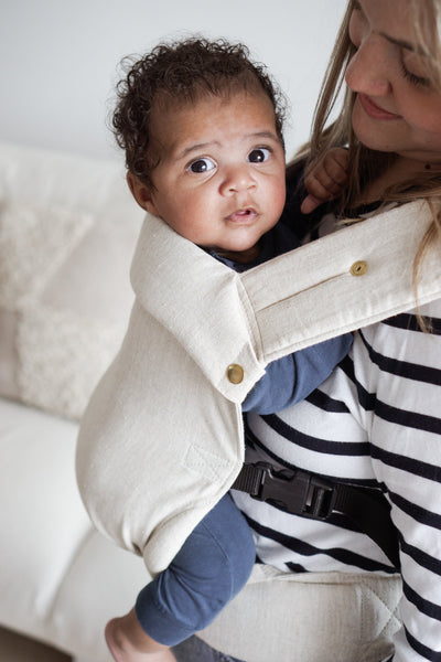 Monkose - Heiwa Linen Oat Draagzak | Ergonomisch & Stijlvol | 3.5-15 kg