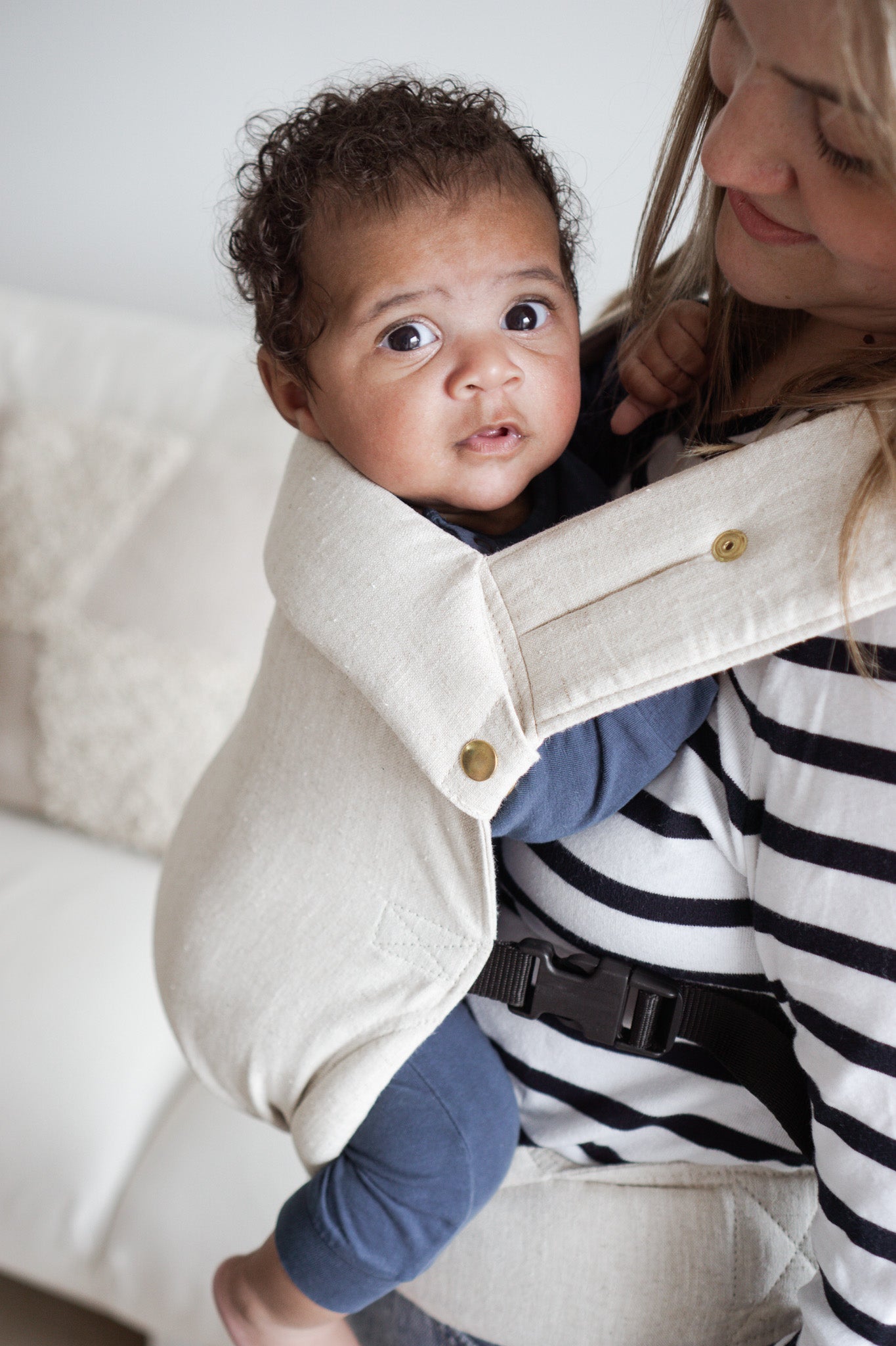 Monkose - Heiwa Linen Oat Draagzak | Ergonomisch & Stijlvol | 3.5-15 kg