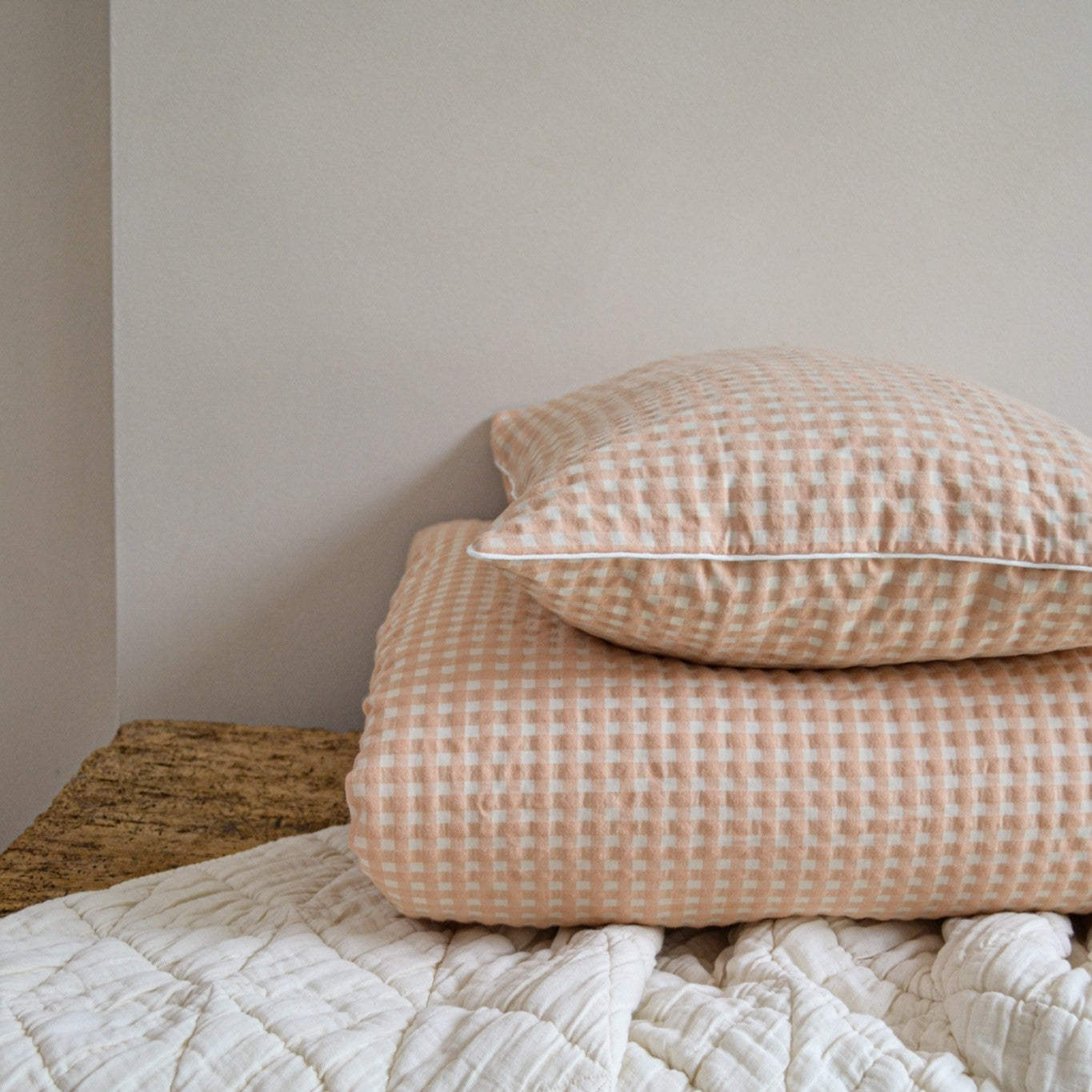 Donsovertrek Bed 100 x 135 cm Max Peach