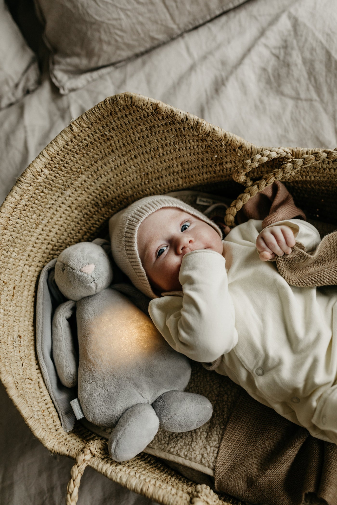 Knuffel The Humming Friend Licht + Geluid 2.0 Silver