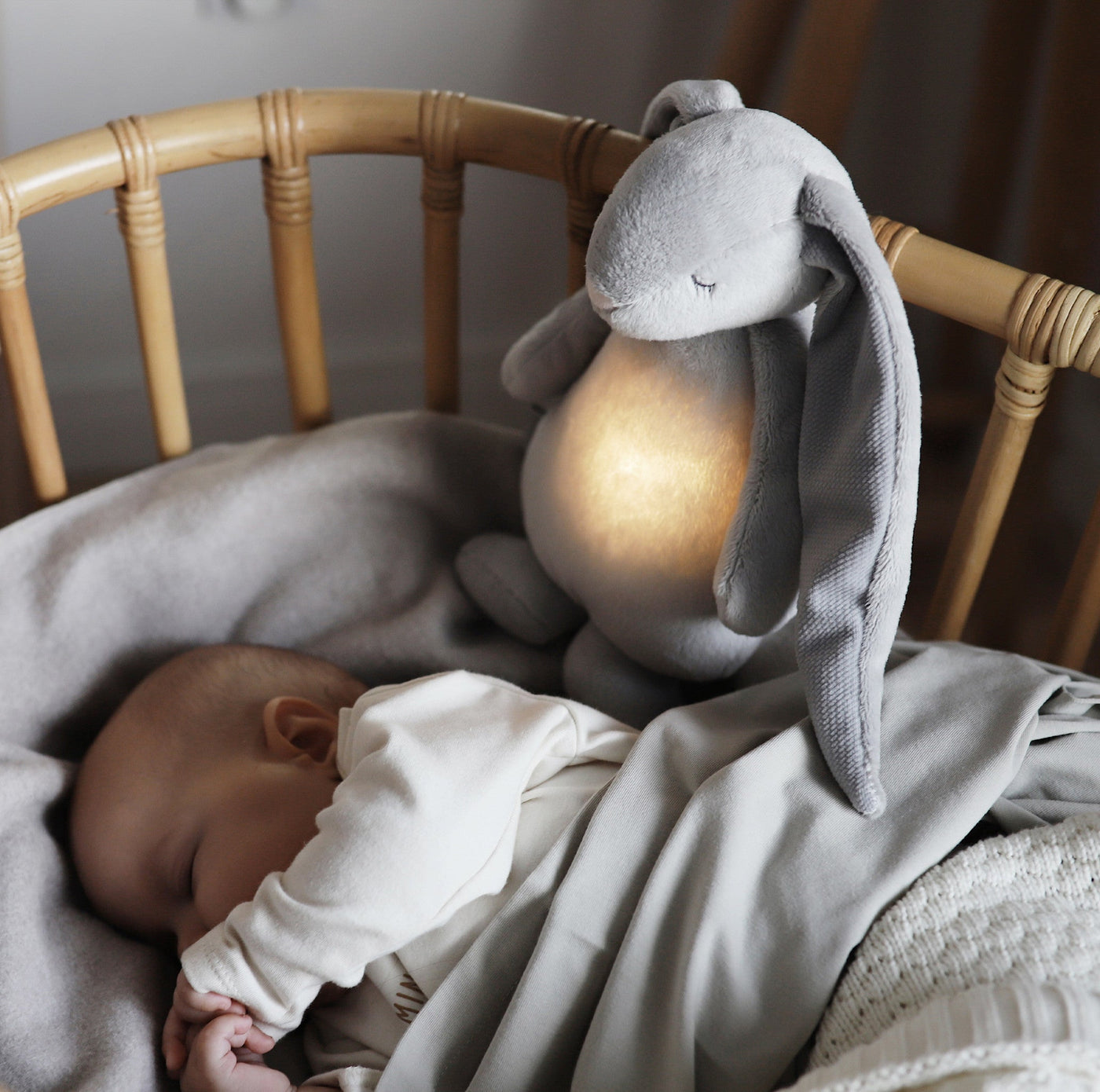Knuffel The Humming Friend Licht + Geluid 2.0 Silver