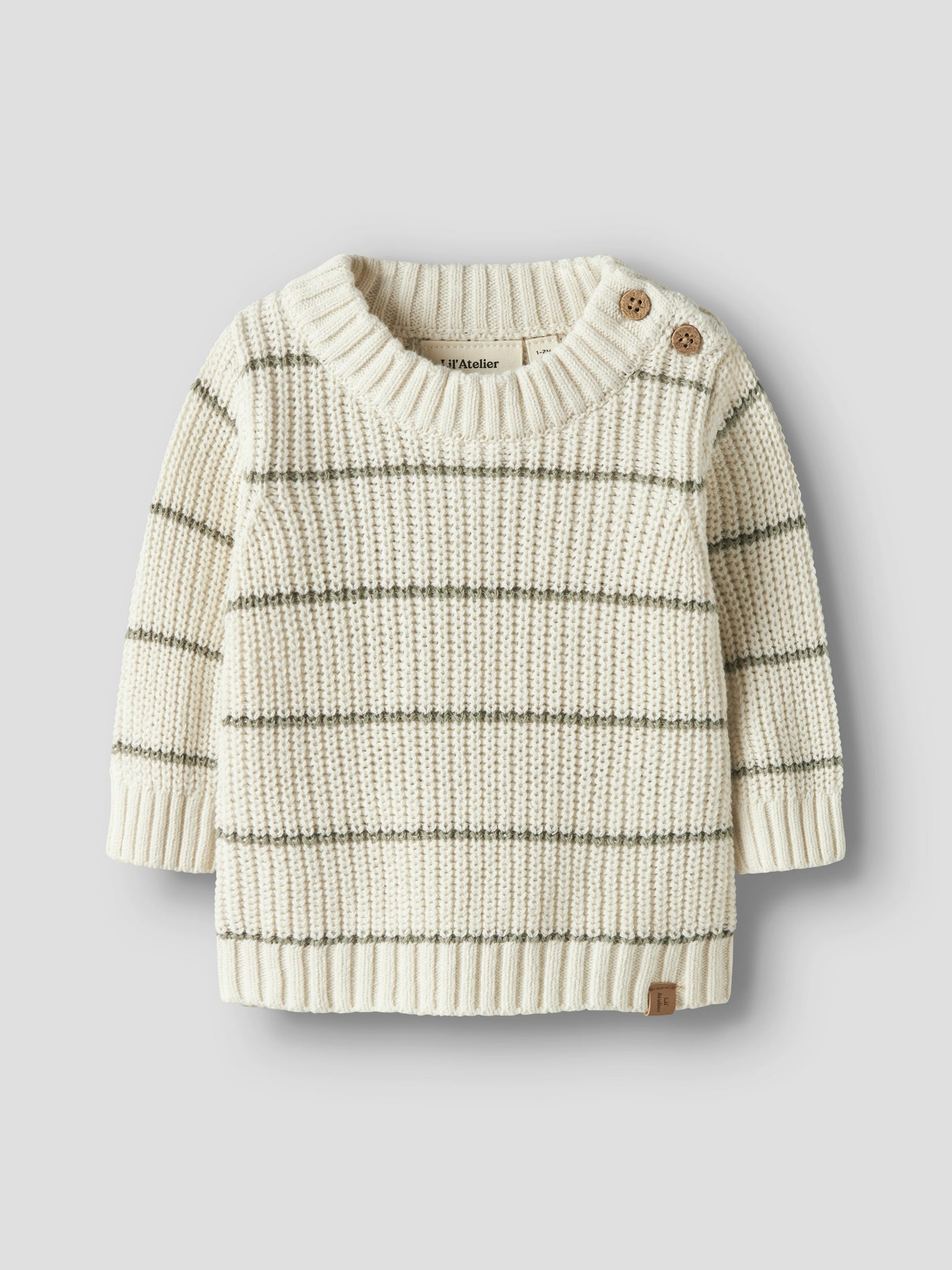 Lil Atelier - Trui Emlen Knit Stripe | Turtledove