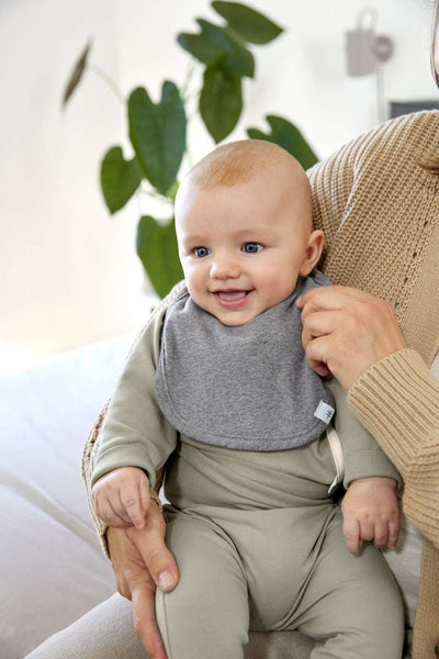 Slabben Newborn Dark Grey / Light Grey / Nature Melange