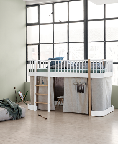 Oliver Furniture - Gordijn voor Wood Low Loft Bed / Bunk Bed | Nature