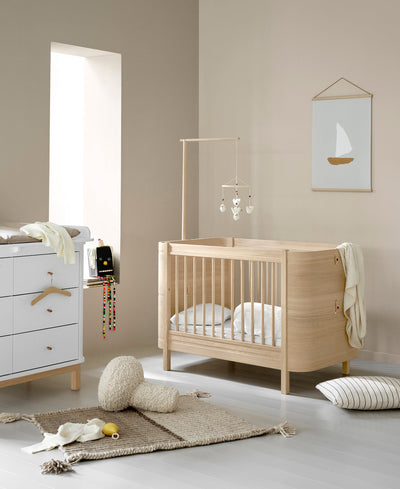 Oliver Furniture Mini+ Wood Special Oak Bed met Conversieset | Van Baby tot Junior