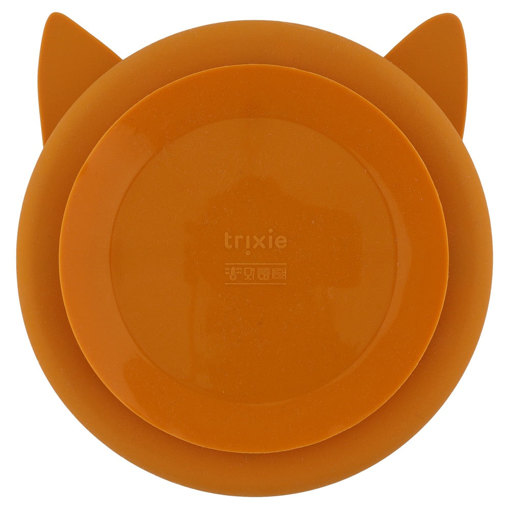 Trixie - Siliconen Bord Mr. Fox met Vakjes en Zuignap