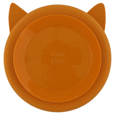 Trixie - Siliconen Bord Mr. Fox met Vakjes en Zuignap