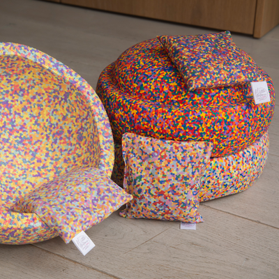 Little Botanic Label - Sensorische Pittenzakjes Regenboog + Super Confetti | 7 Stuks