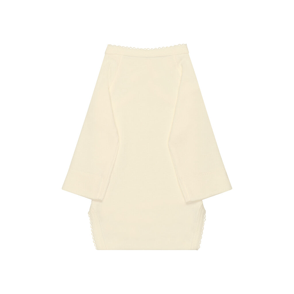 Body Lange Mouwen Rihan Wrapover Pique Whisper (2pack)