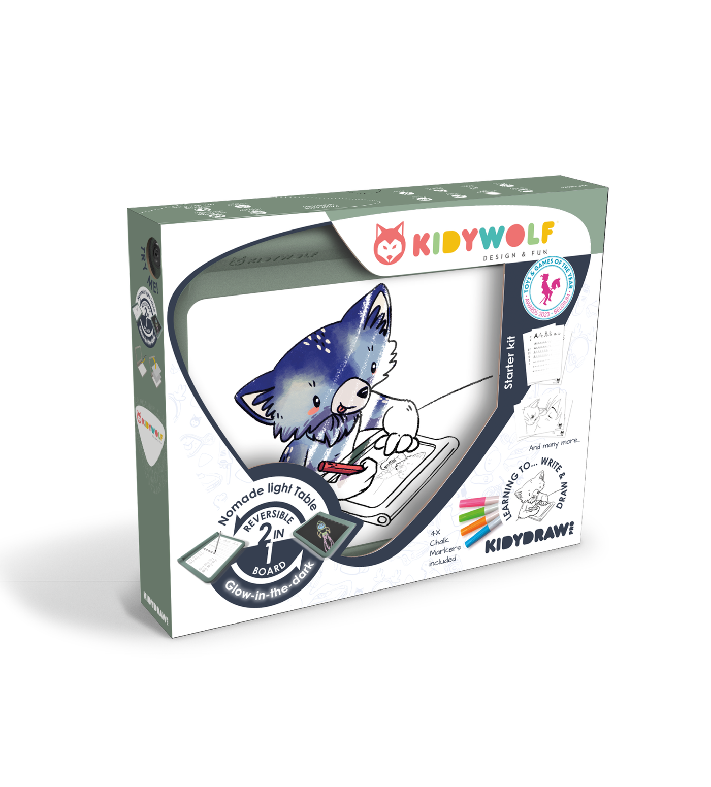 Kidywolf - Projectie Tekentafel Kidydraw Pro | Green