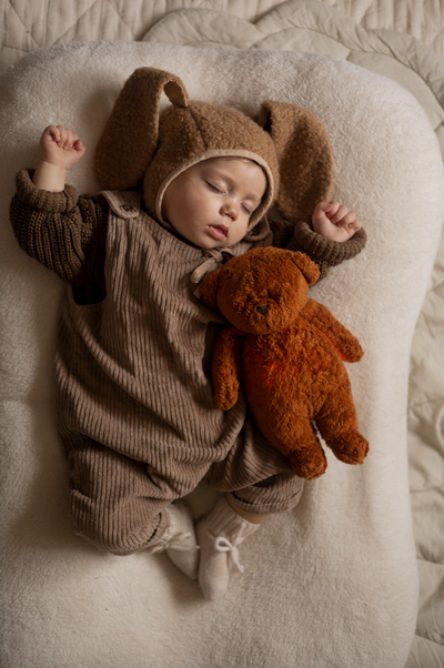 Knuffel The Humming Bear Licht + Geluid 2.0 Caramel Natur