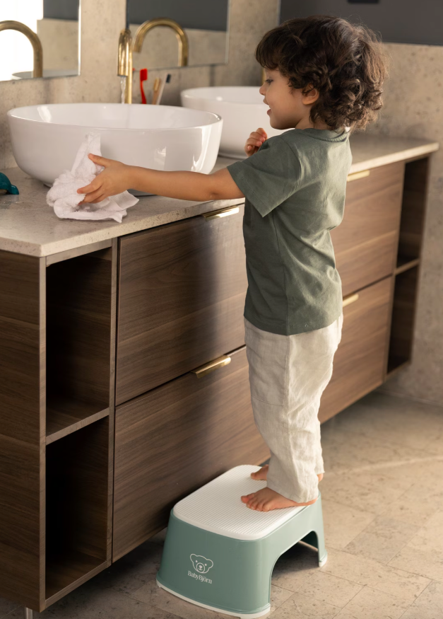 BabyBjörn - Veilig Opstapje | Diep Groen / Wit