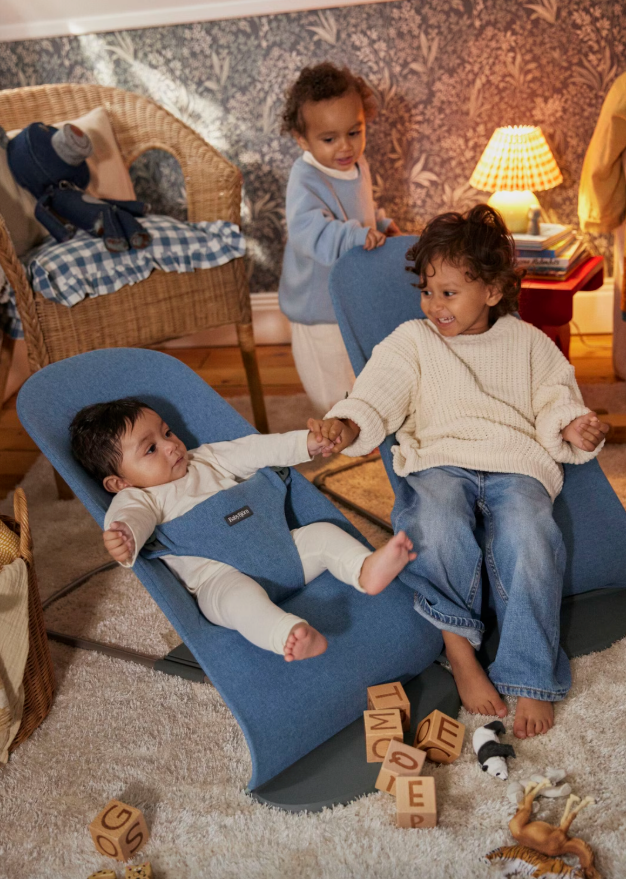 BabyBjörn - Relax Bliss Woven Melange | Jeans Blauw