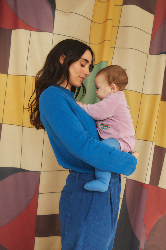 Bobo Choses - T-shirt Baby Rocking Horse Crossed Lavender