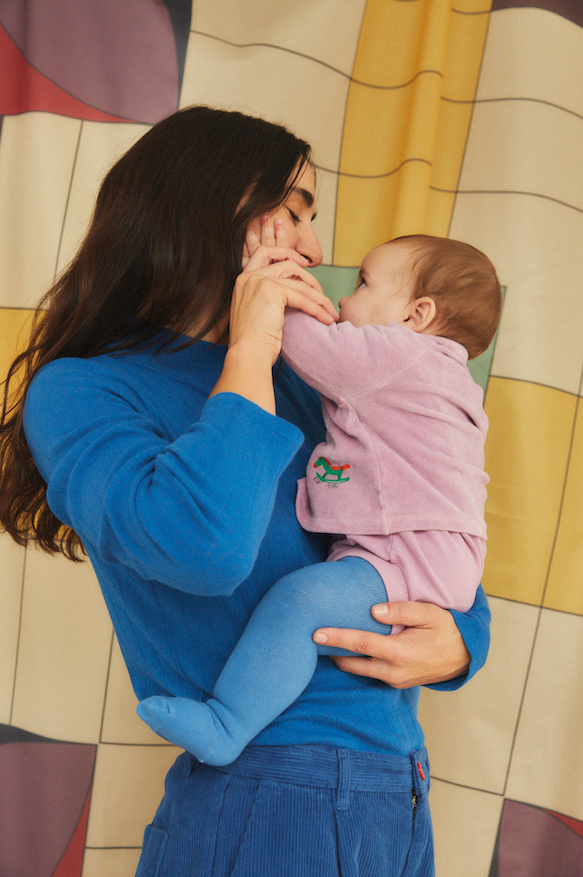 Bobo Choses - T-shirt Baby Rocking Horse Crossed Lavender