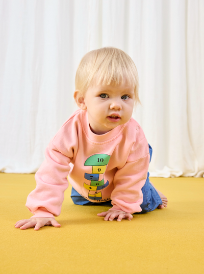 Bobo Choses - Sweater Baby Hopscotch Pink