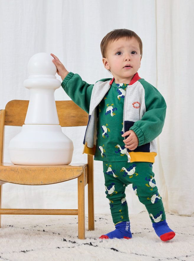 Bobo Choses - Sweater Vest Baby Tic Tac Toe Color Block Red